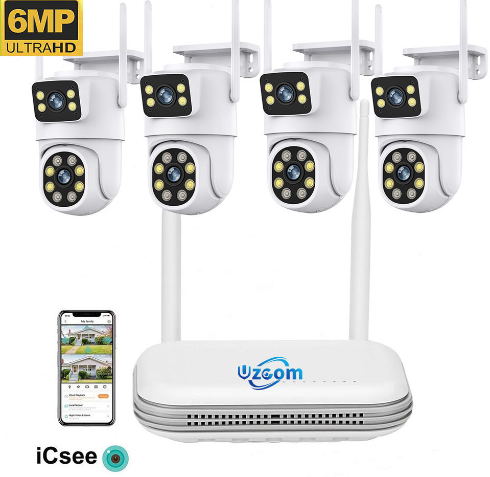 Home Security Nvr - 8CH 6MP Outdoor IP Camera Wifi