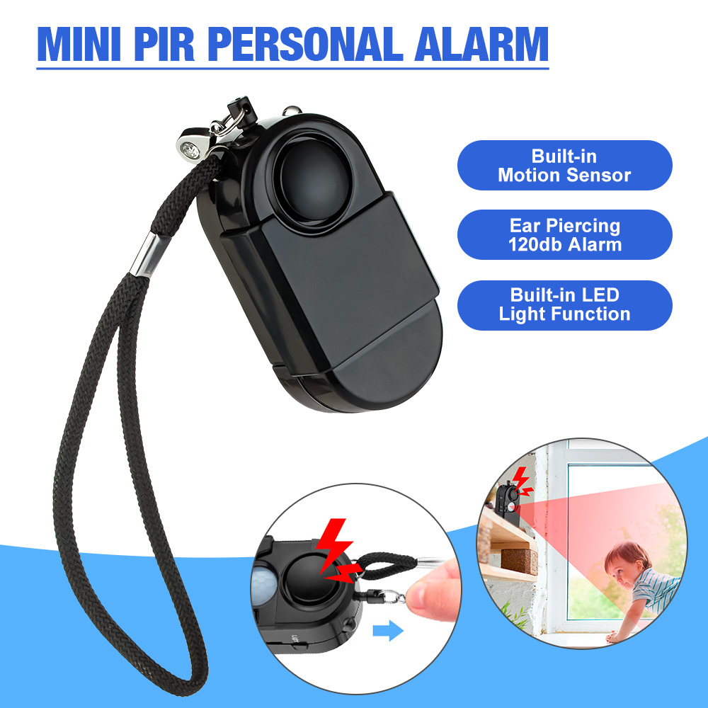 Home Security Siren - Portable Mini Motion Detector Alarm 120DB