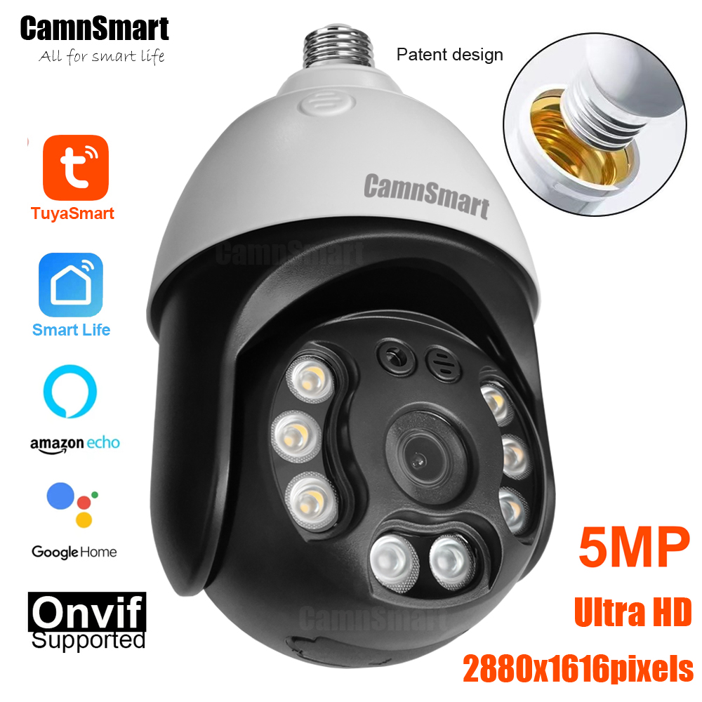 Home Security Nvr - Camnsmart Tuya 5MP Alexa Wifi Bulb