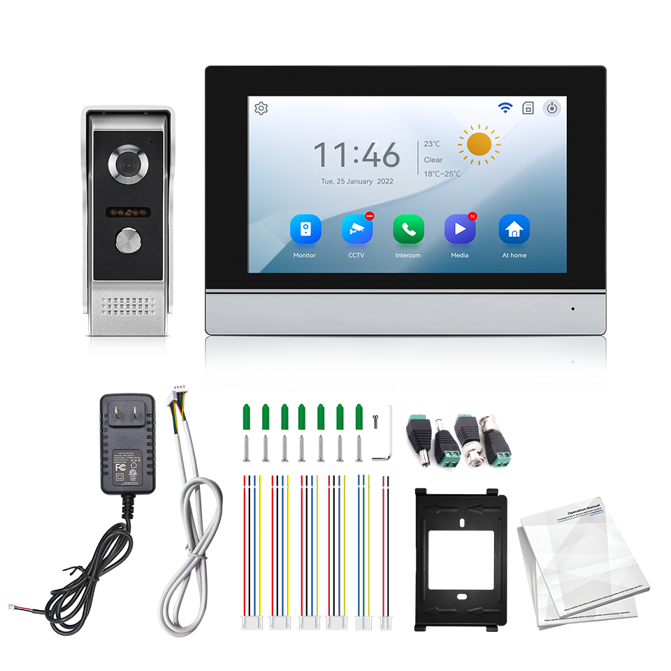 Home Security Group - 7Inch IPS Screen 2MP Tuya Remote