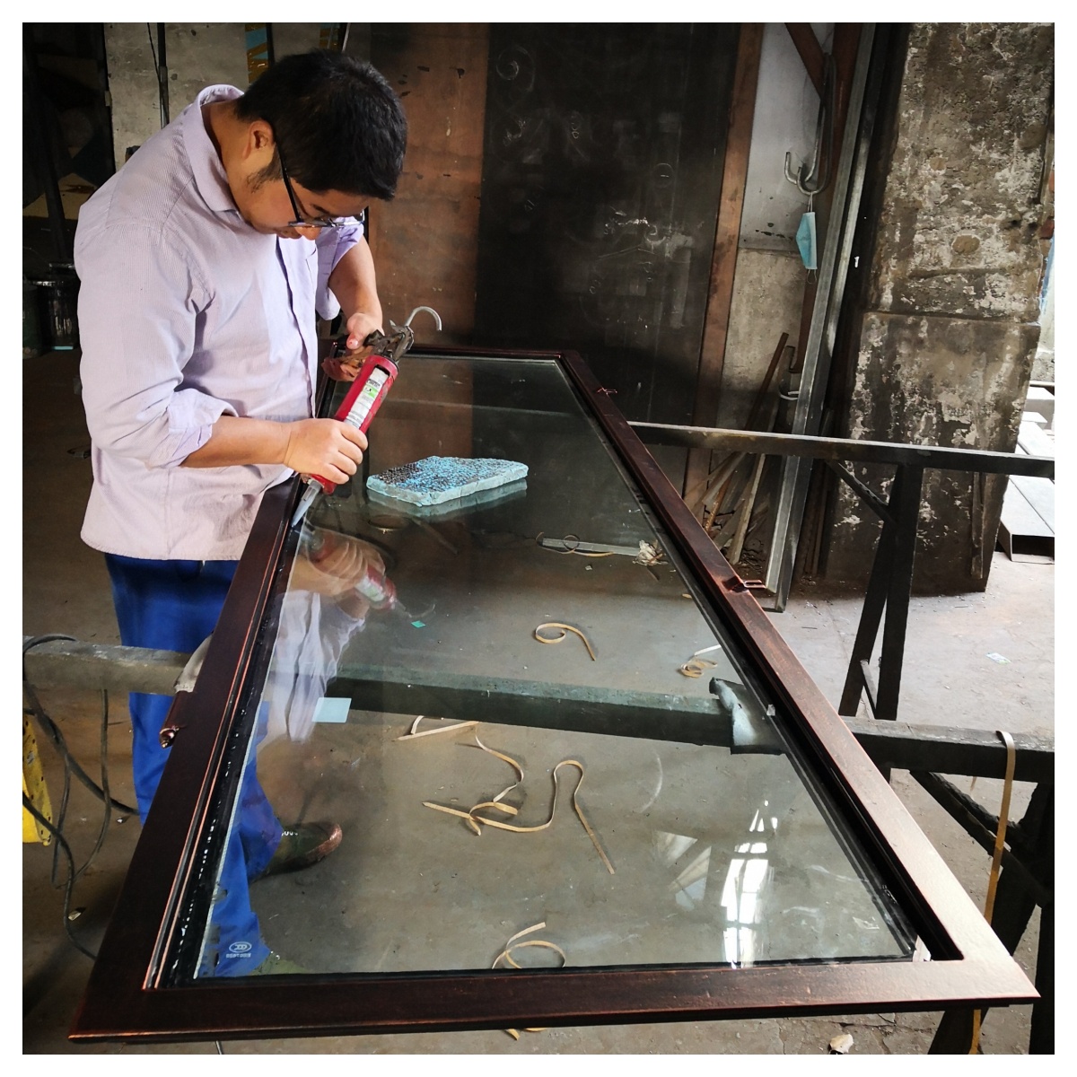 China Steel Glass Door South A - Home Security Of America ulasan dan harga