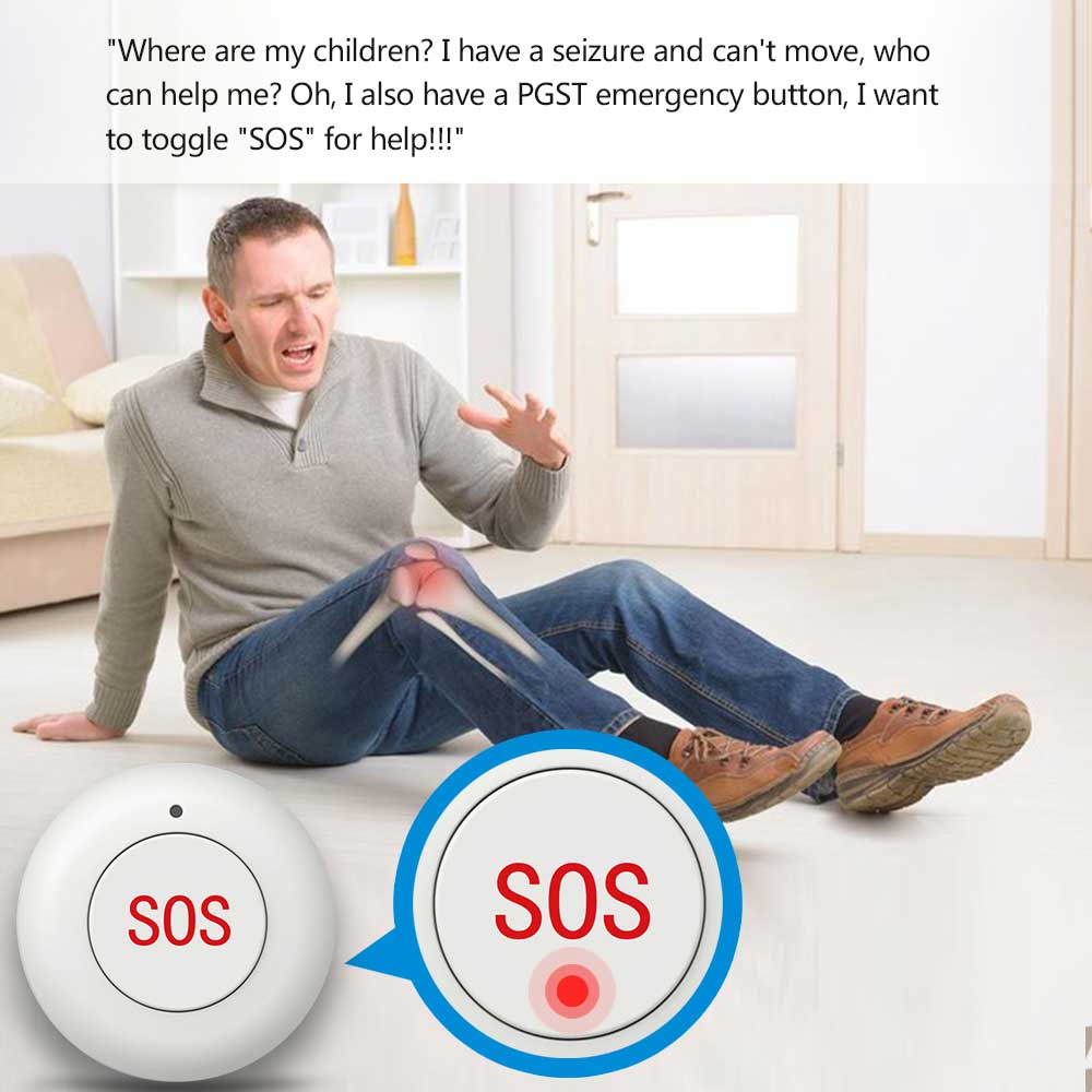Wireless SOS Button Smart Home - Home Security Siren ulasan dan harga