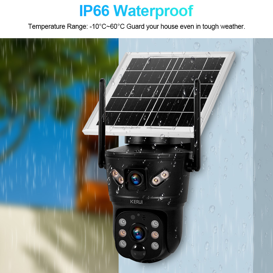 KERUI 6MP 4G SIM WiFi Solar Ca - Home Security Group ulasan dan harga