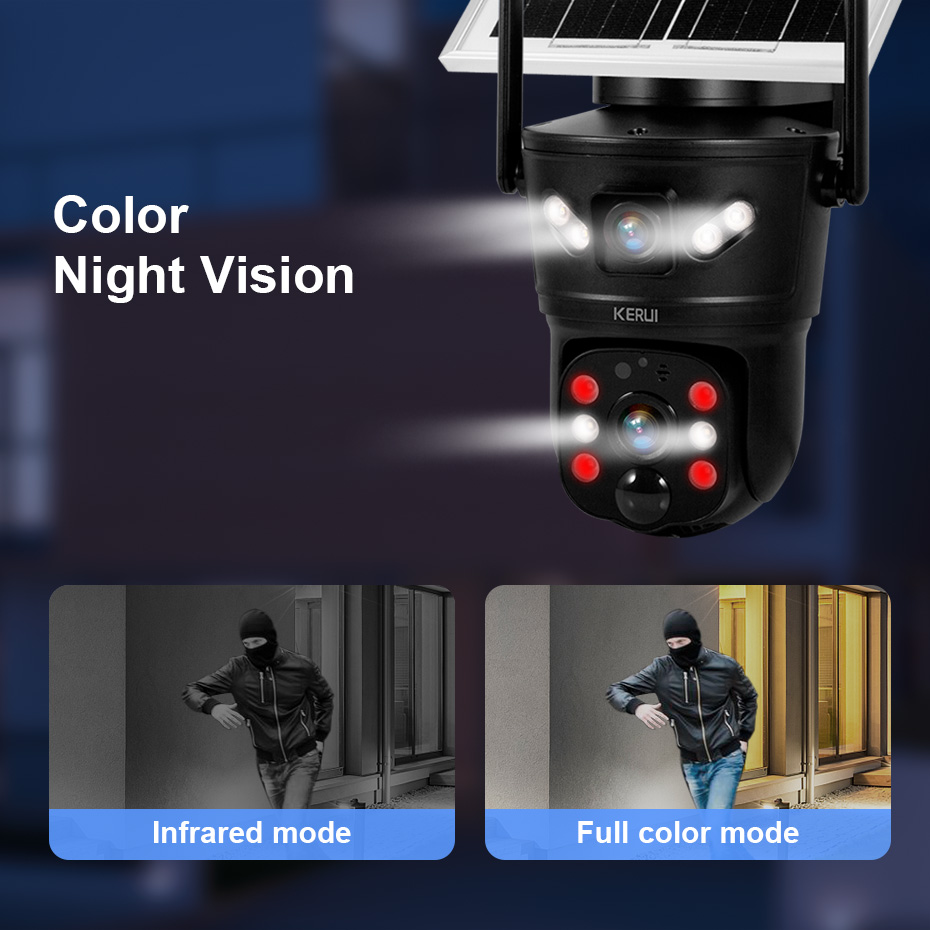 KERUI 6MP 4G SIM WiFi Solar Ca - Home Security Group ulasan dan harga
