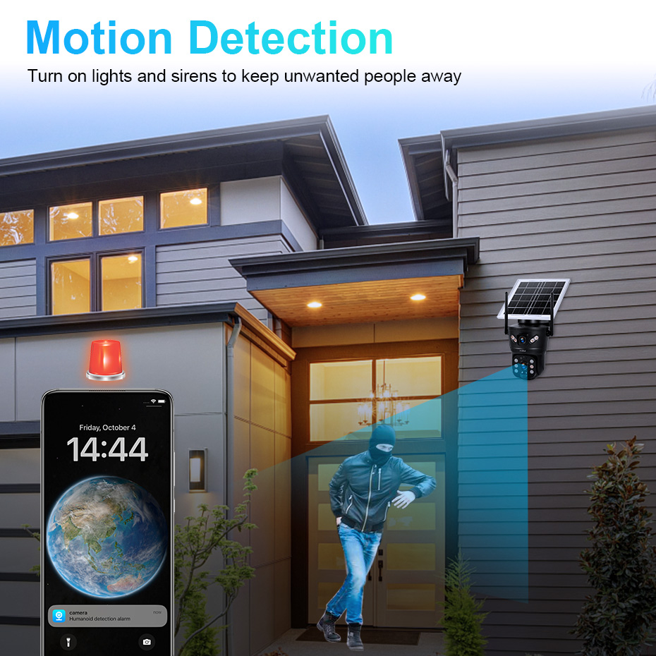 KERUI 6MP 4G SIM WiFi Solar Ca - Home Security Group ulasan dan harga