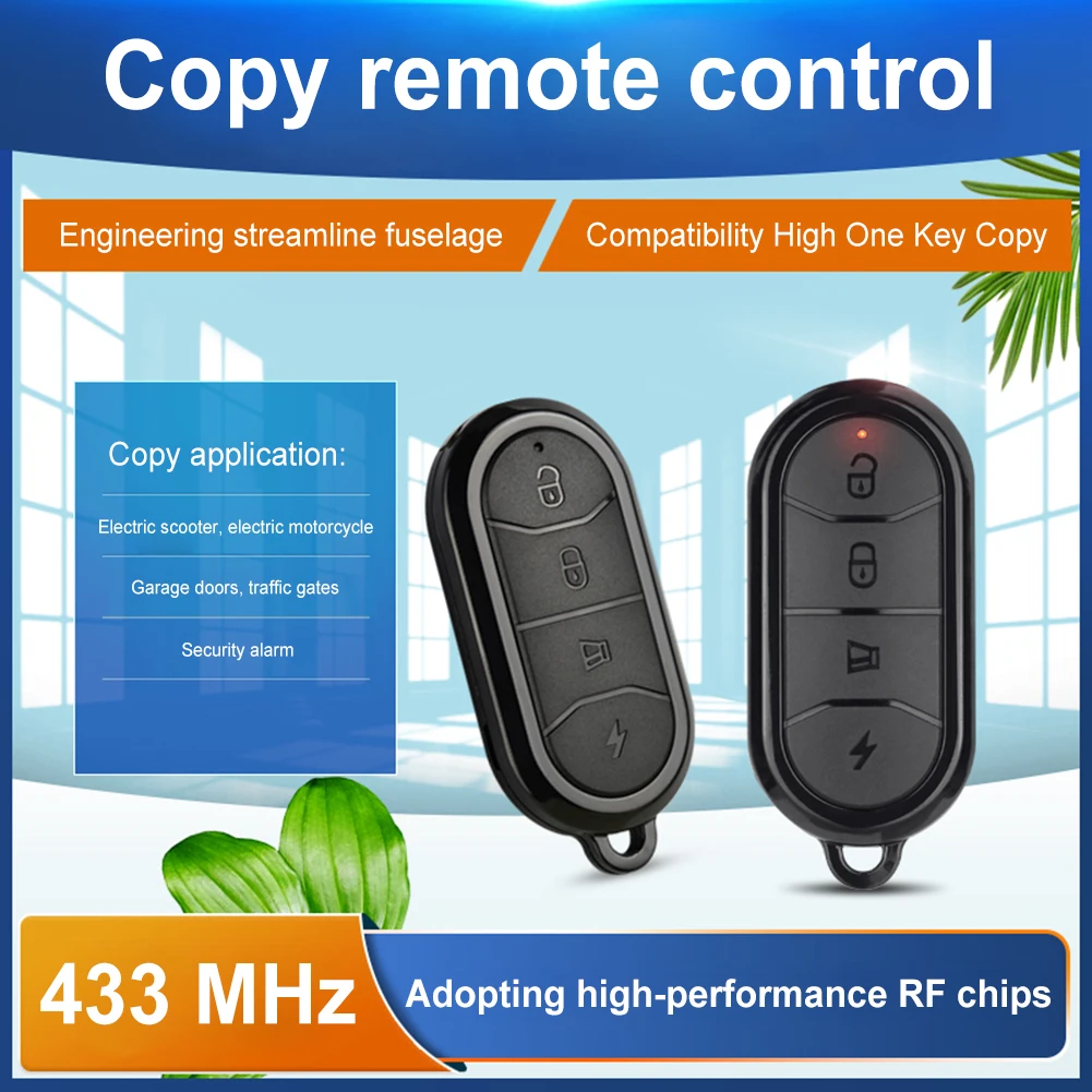 315 MHz/433 MHz Remote Control - Home Security Key Fob ulasan dan harga
