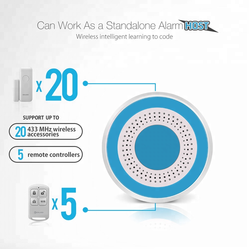 PGST 433Mhz Indoor Wireless Si - Home Security Siren ulasan dan harga