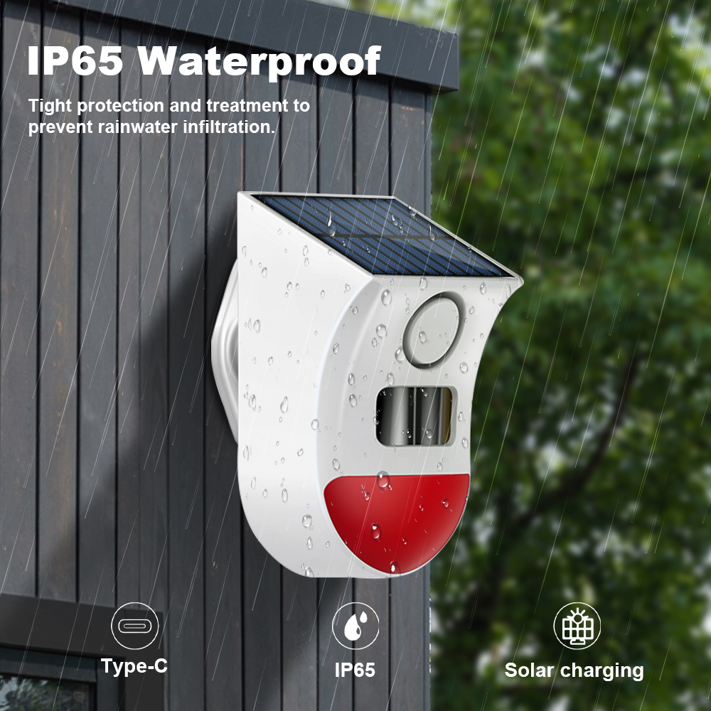 Tuya Zigbee Solar Siren Alarm  - Home Security Siren ulasan dan harga