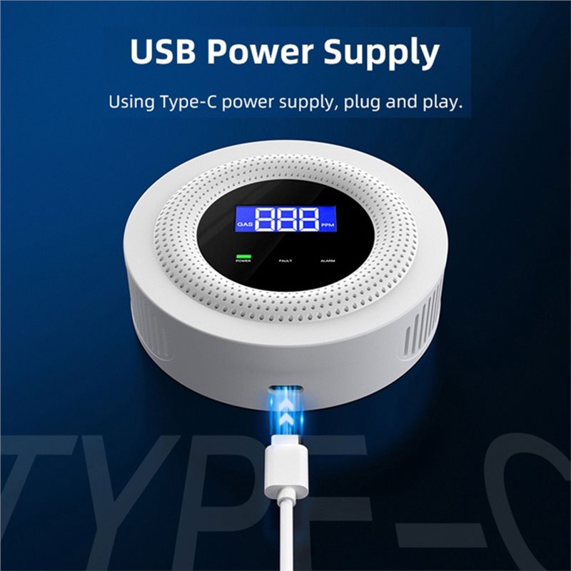 B03B-Tuya Wifi Gas Leak Sensor - Home Security Kitchener ulasan dan harga