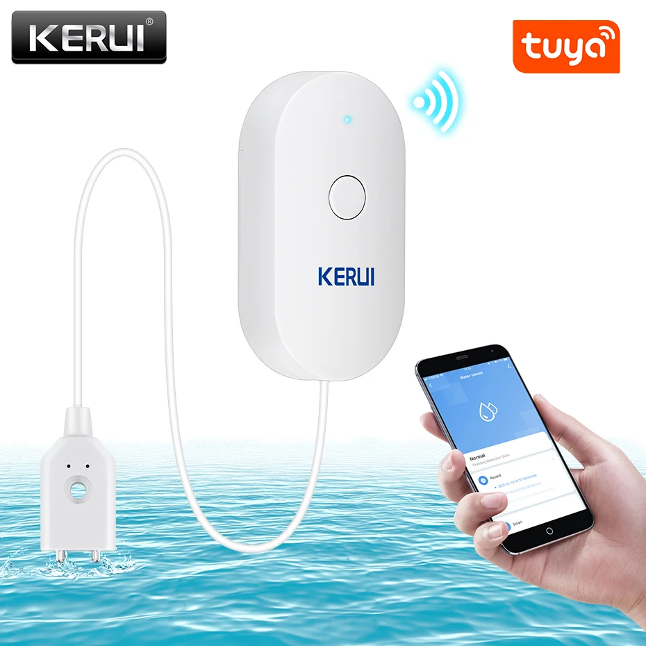 KERUI WiFi Water Sensor Smart  - Home Security Kitchener ulasan dan harga