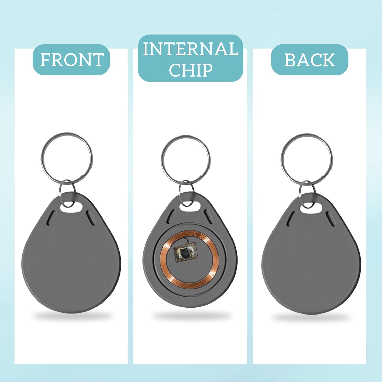 100P NFC Smart Key Tag Card,RF - Home Security Key Fob ulasan dan harga