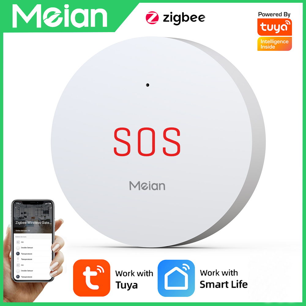 Meian Zigbee Tuya SOS Emergenc - Home Security Siren ulasan dan harga