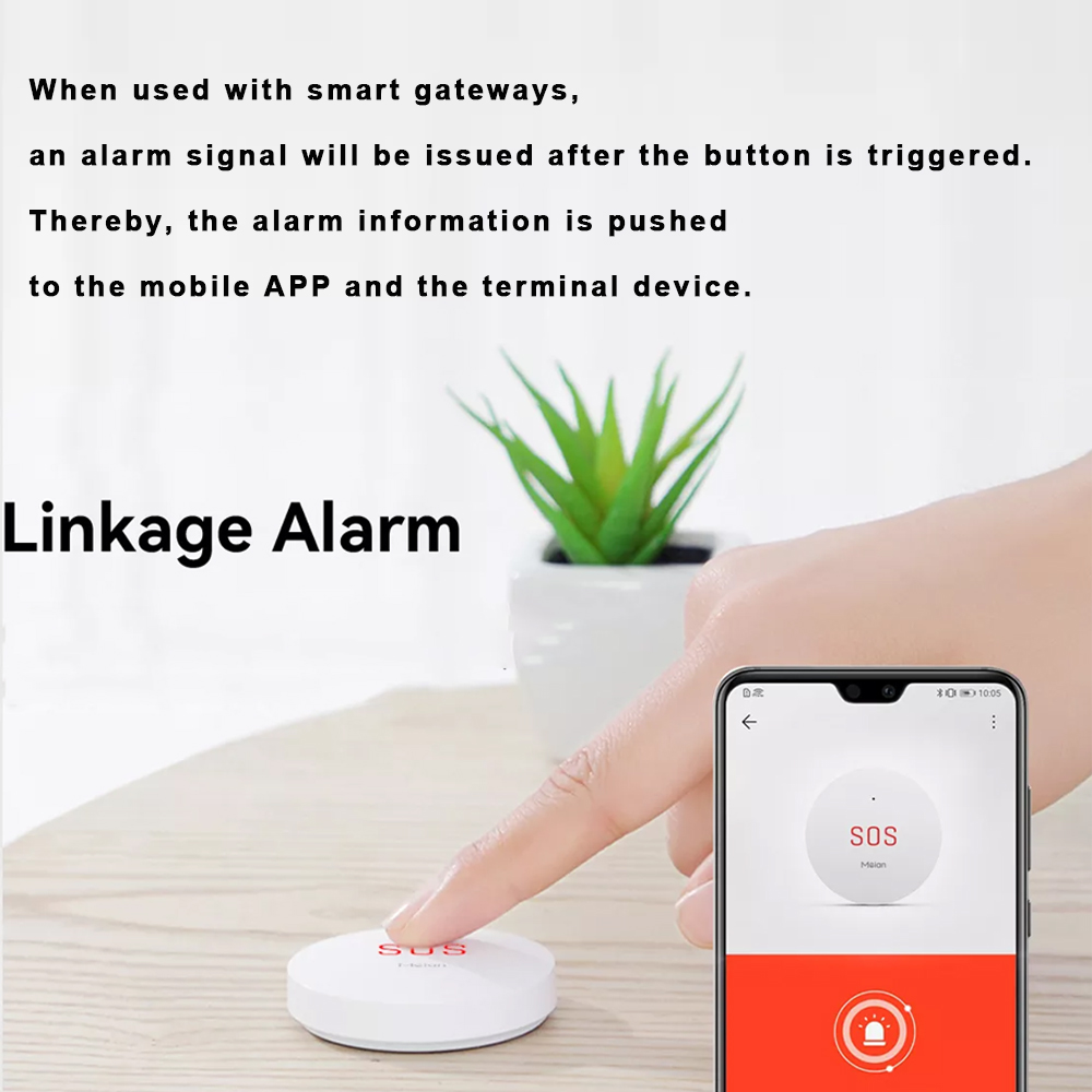 Meian Zigbee Tuya SOS Emergenc - Home Security Siren ulasan dan harga