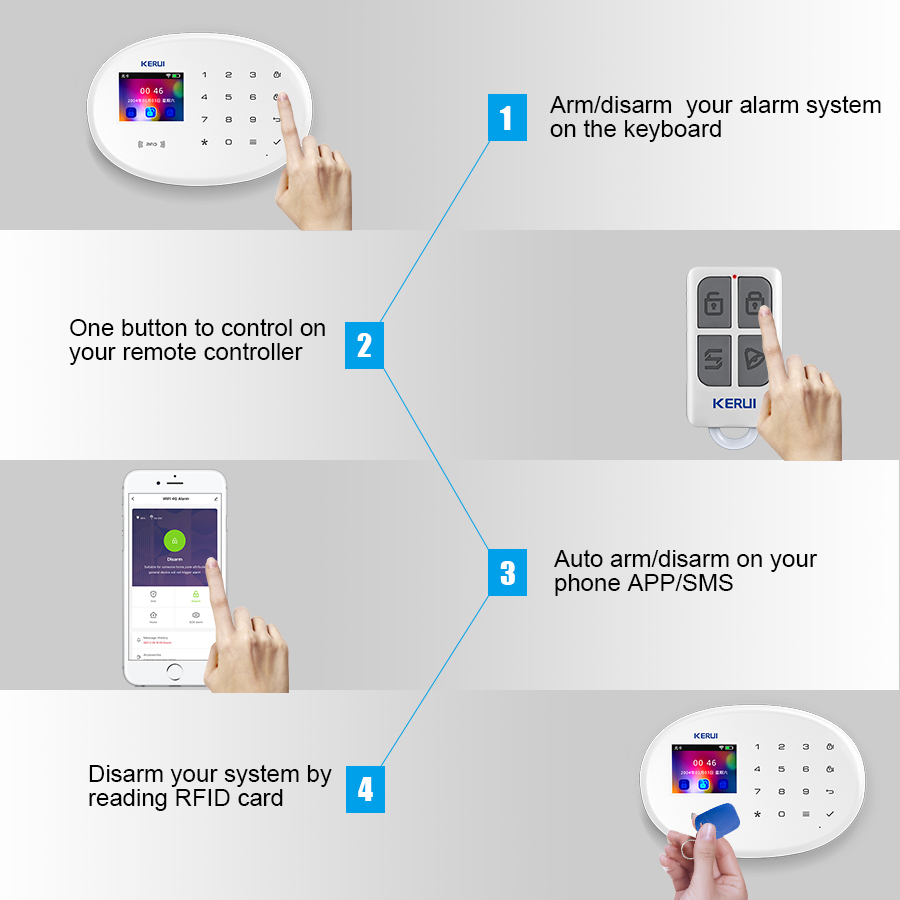 KERUI W202 WIFI GSM Alarm Syst - Home Security Group ulasan dan harga