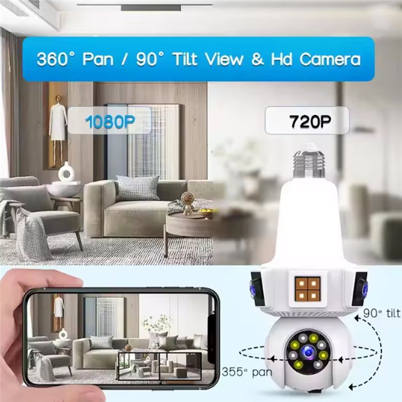 【A08I】Dual Lens Mart Home Wire - Home Security And Cctv ulasan dan harga
