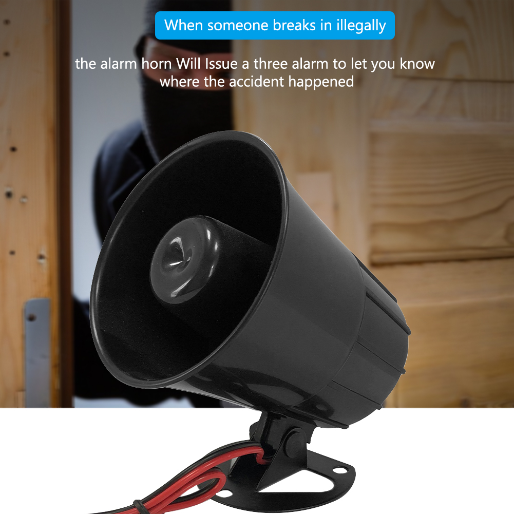 125dB Loud Warning Alarm Siren - Home Security Siren ulasan dan harga