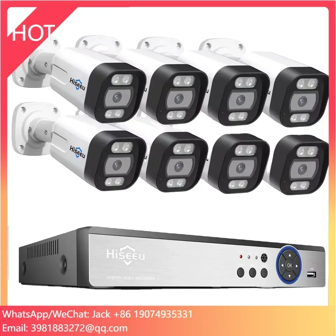 Hiseeu 4K 8channel 8mp Outdoor - Home Security And Cctv ulasan dan harga