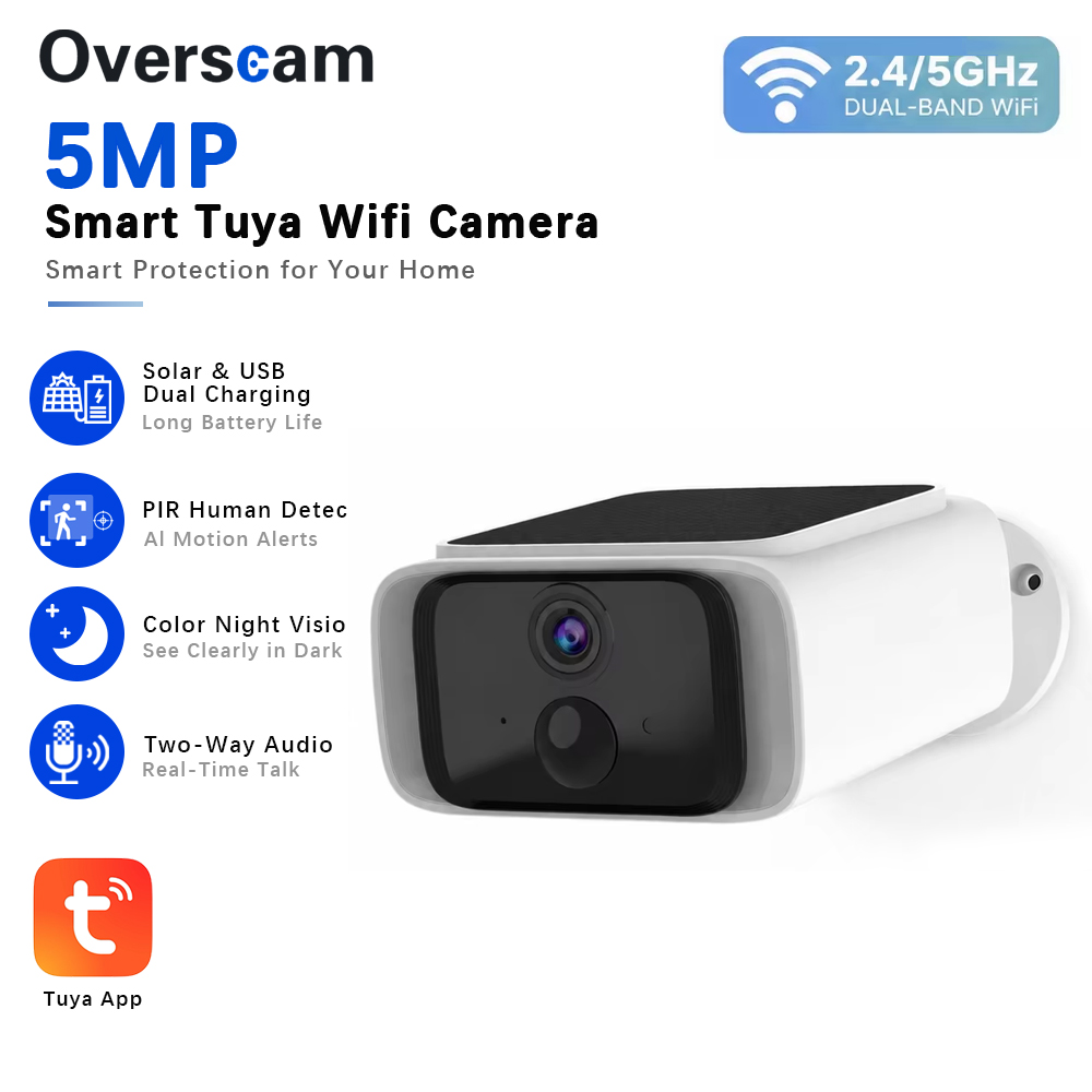 Tuya 5MP Solar Security Camera - Home Security Group ulasan dan harga