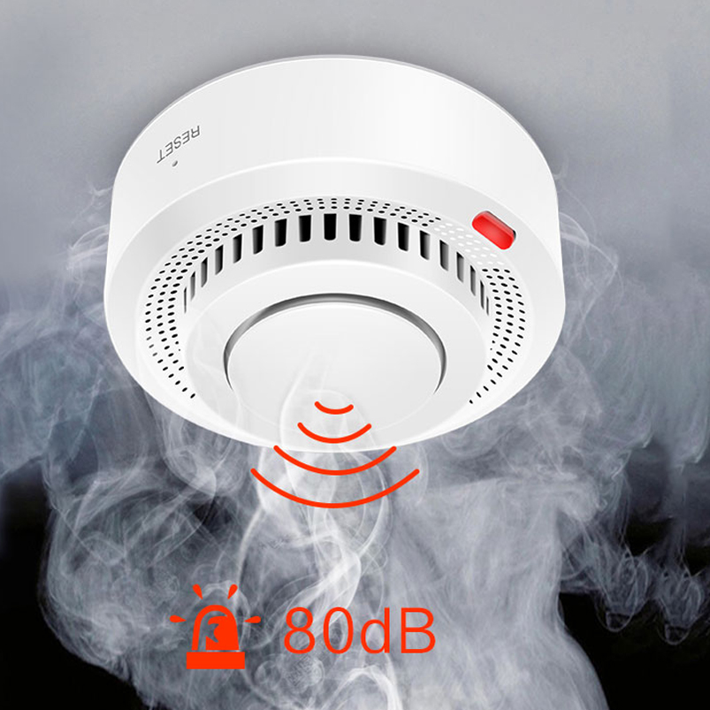 2.4G WiFi Smoke Detector Wirel - Home Security Kitchener ulasan dan harga