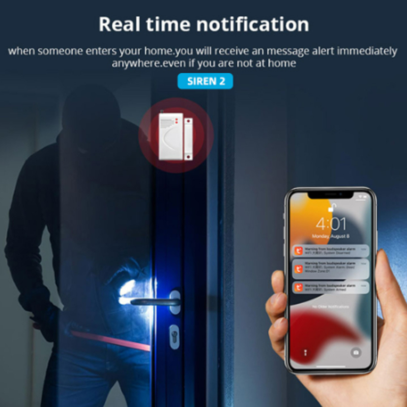 Tuya WiFi Smart Siren Alarm 11 - Home Security Siren ulasan dan harga