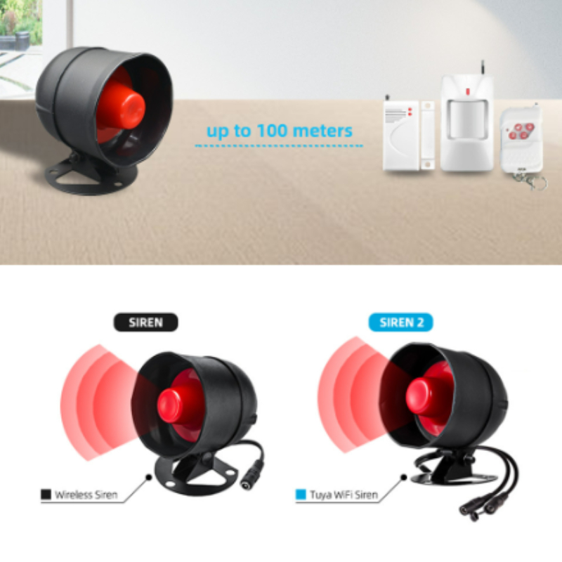 Tuya WiFi Smart Siren Alarm 11 - Home Security Siren ulasan dan harga